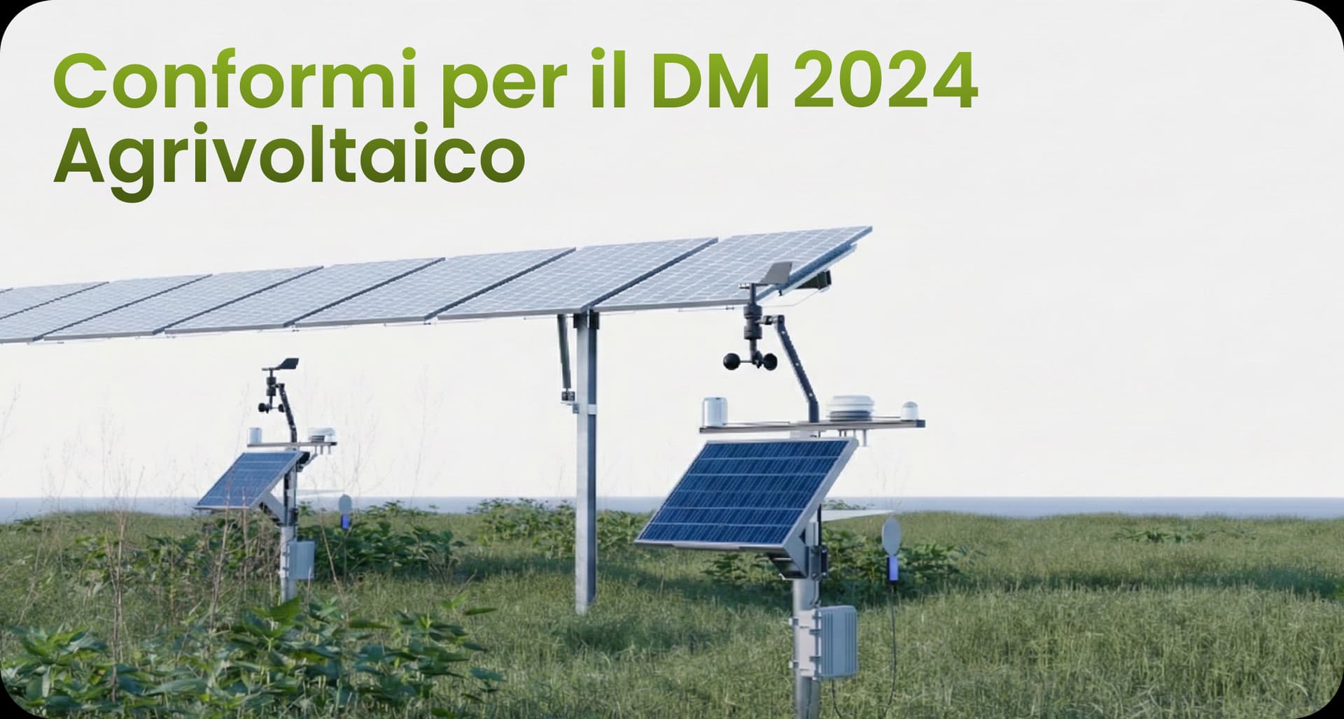 Stazione di monitoraggio agrivoltaico conforme alle normative GSE