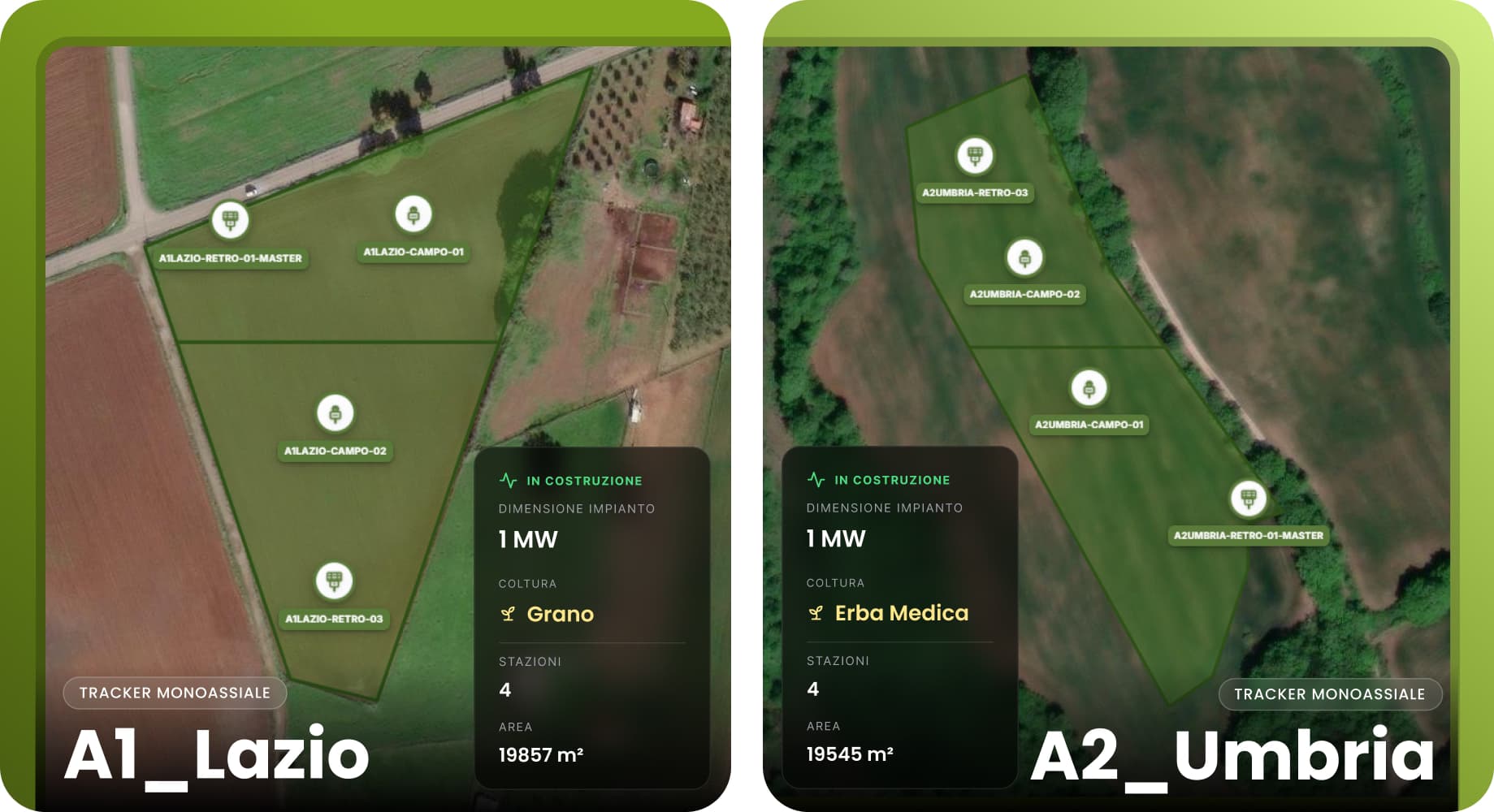 Collage installazioni e dashboard Clurasense